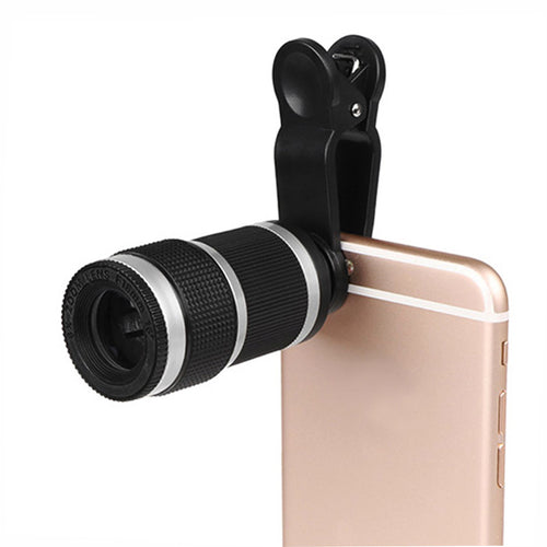 Telescope Phone Lenses  powstro Universal 8X Zoom  with Clip for iPhone Samsung HTC Other Mobile Phones - 4D's T&D Inc