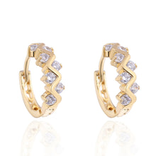 Earrings 1 Pair Girls Women Rhinestone Earrings Ear Hook Stud Jewelry - 4D's T&D Inc