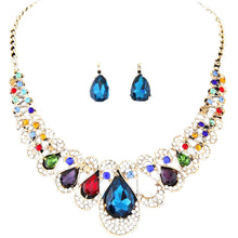 Chain Necklace Earrings Jewelry Women's Mixed Style Bohemia color Bib - 4D's T&D Inc