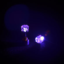 LED Bling Fashion Party Accessories - Light Up LED Bling Ear Studs rings - Blue  Earring - 4DS-133LBE - 4D's T&D Inc