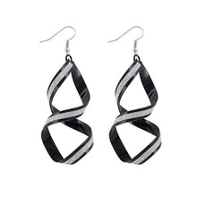 1 Pair Women Alloy Matte Dangle Earings Eardrop Jewelry Earrings BK - 4D's T&D Inc