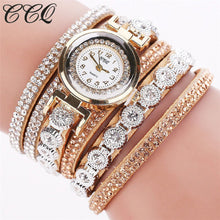 Women Fashion Casual Analog Quartz Women Rhinestone Watch Bracelet CCQ Watch - 4D's T&D Inc
