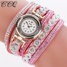 Women Fashion Casual Analog Quartz Women Rhinestone Watch Bracelet CCQ Watch - 4D's T&D Inc