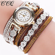 Women Fashion Casual Analog Quartz Women Rhinestone Watch Bracelet CCQ Watch - 4D's T&D Inc