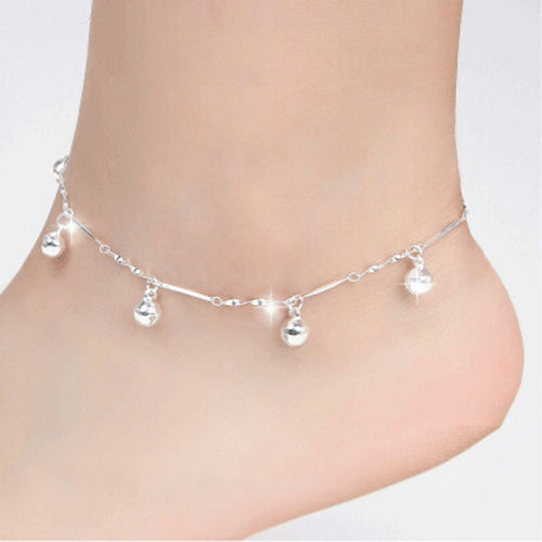 5 Bells Women Chain Ankle Bracelet Barefoot Sandal Beach Foot Jewelry - 4D's T&D Inc
