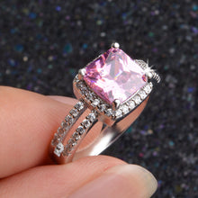 925 Sterling Silver Plated Finger Ring - White Gemstone Silver Jewelry A - 4DS-121SGR - 4D's T&D Inc