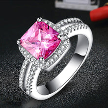 925 Sterling Silver Plated Finger Ring - White Gemstone Silver Jewelry A - 4DS-121SGR - 4D's T&D Inc