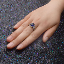 925 Sterling Silver Plated Finger Ring - White Gemstone Silver Jewelry A - 4DS-121SGR - 4D's T&D Inc