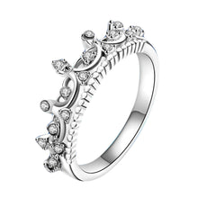 2017 New Fashion Gold Pretty Crown Lady Crystal Ring Princess Ring Rose Gold 10.   Item #4DS-119CRR. - 4D's T&D Inc