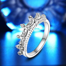 2017 New Fashion Gold Pretty Crown Lady Crystal Ring Princess Ring Rose Gold 10.   Item #4DS-119CRR. - 4D's T&D Inc