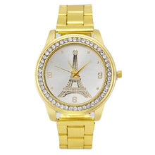 Womens Stainless Steel Quartz Dial  Analog Wrist Watch Round Case Watch - 4D's T&D Inc