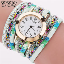 Women Rhinestone Bracelet Watch CCQ Women Fashion Casual Analog Quartz - 4DS-93WRBW - 4D's T&D Inc