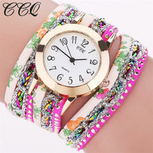 Women Rhinestone Bracelet Watch CCQ Women Fashion Casual Analog Quartz - 4DS-93WRBW - 4D's T&D Inc