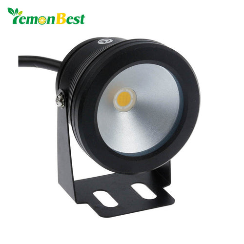 Underwater 10W 12V LED Light - Waterproof Landscape Lamp for Outdoor - Black Cover Body 4DS-71ULD - 4D's T&D Inc