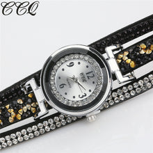 CCQ Women Fashion Casual Analog Quartz Women Rhinestone Watch Bracelet Watch - 4D's T&D Inc