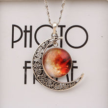 Antique Vintage Moon Time Necklace Sweater Chain Pendant Jewelry IB835 - 4D's T&D Inc
