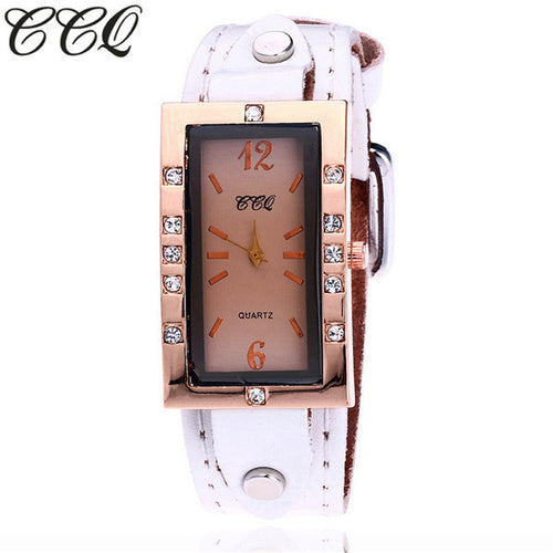 CCQ Women's Casual Quartz Leather Band Newv Strap Watch Analog Wrist Watch - 4D's T&D Inc