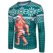  Men Autumn Winter Xmas Christmas PrintingTop Men's Long-sleeved T-shirt Blouse - 4D's T&D Inc