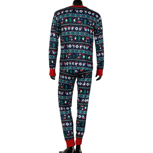 Xmas Man Long Sleeve Family Pajamas Set Dad Sleepwear Nightwear Pyjamas Gift - 4D's T&D Inc