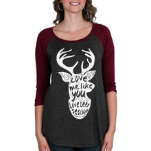 Women's Ladies Elk Printing Round Neck Pullover Blouse Tops Shirts - 4D's T&D Inc