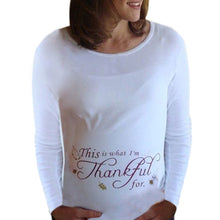 Women's Long Sleeve Blouse This Is What I'm Thankful For Maternity T-Shirt - 4D's T&D Inc