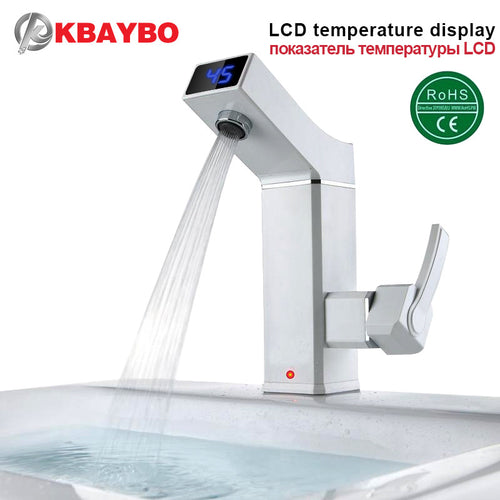 Electric Faucet 2016 New LCD electric water heater electric hot water tap Intelligent Digital Kitchen Instant Hot Water 3000W - 4D's T&D Inc