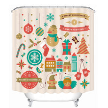 3D Christmas Bathroom Shower Curtain Decor - Waterproof Polyester with 12 Hooks - 4DS-30BSC.   $49.47 - 4D's T&D Inc