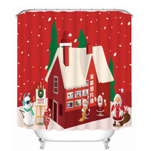 3D Christmas Bathroom Shower Curtain Decor - Waterproof Polyester with 12 Hooks - 4DS-30BSC.   $49.47 - 4D's T&D Inc