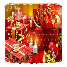 3D Christmas Bathroom Shower Curtain Decor - Waterproof Polyester with 12 Hooks - 4DS-30BSC.   $49.47 - 4D's T&D Inc