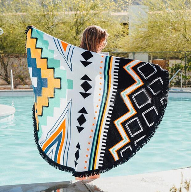 Beach Cover Up Bikini Boho Summer Dress Swimwear Bathing Suit Kimono Tunic - 4D's T&D Inc