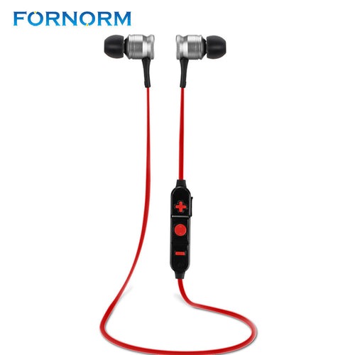 FORNORM Sport Wireless Earphone Bluetooth Stereo Fashion Headset With Microphone Rechargeable In-Ear Earbuds - 4D's T&D Inc