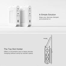 Power Outlet With Dual USB Charging Ports Travel Adopter - US Plug-in Type - 4DS-132FPA - 4D's T&D Inc