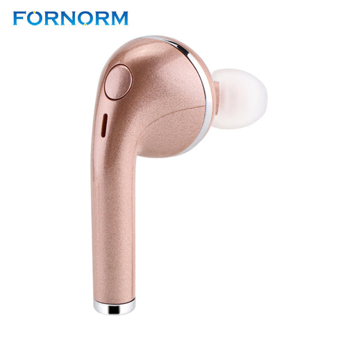Single Side Fashion Bluetooth Earphone Sport Wireless Headset with Microphone Stereo Heavy Bass Earbuds for iPhone 7 By FORNORM - 4D's T&D Inc
