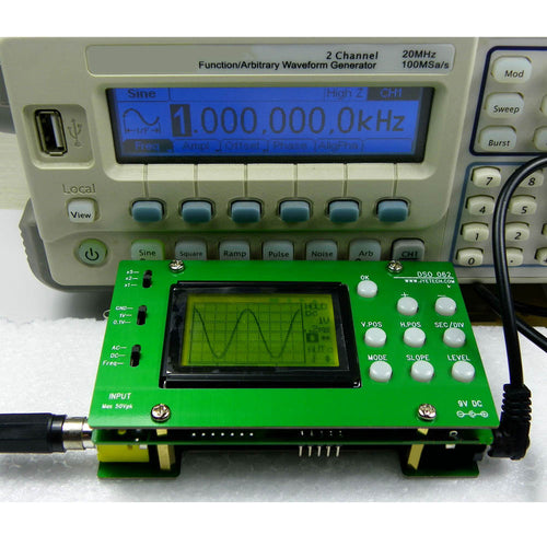 DSO062 Mini LCD Digital Oscilloscope DIY Kit  Real-time Sampling Rate Oscilloscopio 1M Banwidth 2Msps DIY parts - 4D's T&D Inc