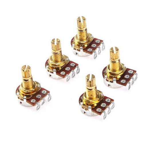 5pcs/set B500k Metal Mini Pots Guitar Potentiometer For Electric Guitar Parts High Quanlity Guitar Parts & Accessories - 4D's T&D Inc