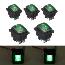 12V Car Auto Boat Marine LED Light Rocker Switch Latching Momentary 1 pcs ON-Off-ON 6 Pin Toggle - 4D's T&D Inc