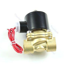 Electric Brass Solenoid Valve - Water Air Fuels - DC 12V N/C - 3/4 Inch Brass Body - 4DS-53ESV - 4D's T&D Inc