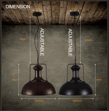 Restaurant Bar Club Lighting Chain Lamp - Vintage Pendant Lights - Antique Iron - 4DS-130VCL. - 4D's T&D Inc