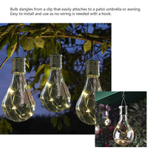 Solar Light Bulb Waterproof Solar Rotatable Outdoor Garden Camping Hanging LED Light Lamp Bulb - 4D's T&D Inc