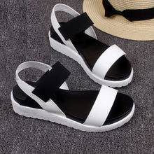 Women's Summer Sandals Shoes Peep-toe Low Shoes Roman Sandals Ladies Flip Flops - 4D's T&D Inc