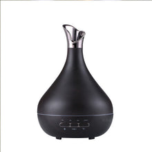 Aroma Essential Oil 300 ml Diffuser Ultrasonic Air Humidifier purifier with Wood Grain LED Lights for Office Home Bedroom - 4D's T&D Inc