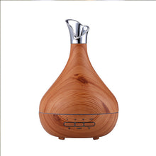 Aroma Essential Oil 300 ml Diffuser Ultrasonic Air Humidifier purifier with Wood Grain LED Lights for Office Home Bedroom - 4D's T&D Inc