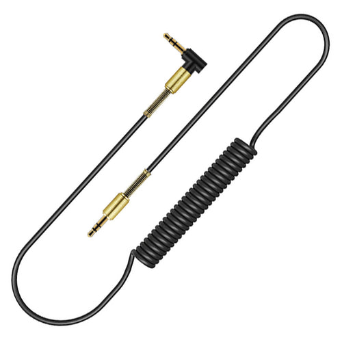 FREE SHIPPING 4.9 FT AUX Cable 3.5 mm Audio Cable Spring Extension Cord Male To Male For Car Stereo PC Speaker Headphone - 4D's T&D Inc