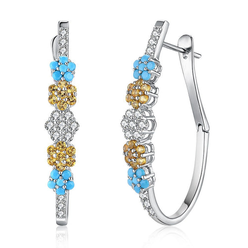 S925 Silver Ear Clip Fashion Trend Women's Popular Zircon Earrings - 4D's T&D Inc