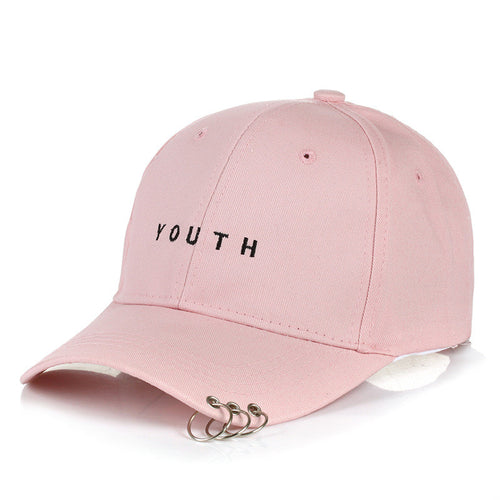 Unisexe Lettre Imprimé Solide Caps Hommes Femmes Anneau Hip Hop Casquette de baseball Coton Snapback Chapeau - 4D's T&D Inc