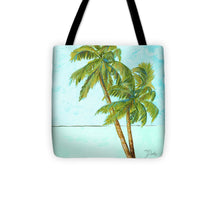 Beach Palm Blue I Tote Bag - 4D's T&D Inc