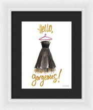 Hello Gorgeous Dress Framed Print by Lanie Loreth - 4D's T&D Inc