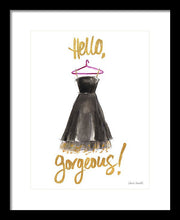 Hello Gorgeous Dress Framed Print by Lanie Loreth - 4D's T&D Inc