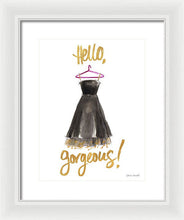 Hello Gorgeous Dress Framed Print by Lanie Loreth - 4D's T&D Inc