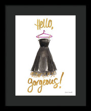 Hello Gorgeous Dress Framed Print by Lanie Loreth - 4D's T&D Inc